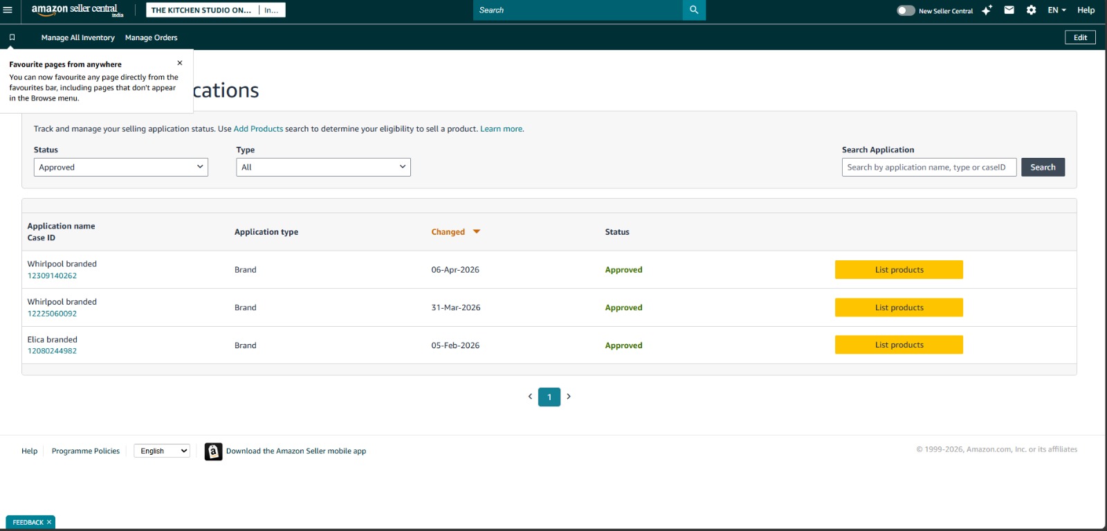 Ads Performance report screenshot